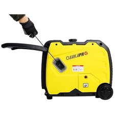 Quiet Inverter Generator 4500w, Portable W/Foldable Handle&Wheel, 212cc 4 Stroke