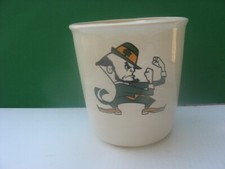AWESOME NOTRE DAME FIGHTING IRISH CERAMIC 5 1/2 INCH PLANTER,,, MADE IN USA.