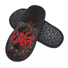 Slayer Metal Music Band Women Men Fluffy Winter Warm Slippers