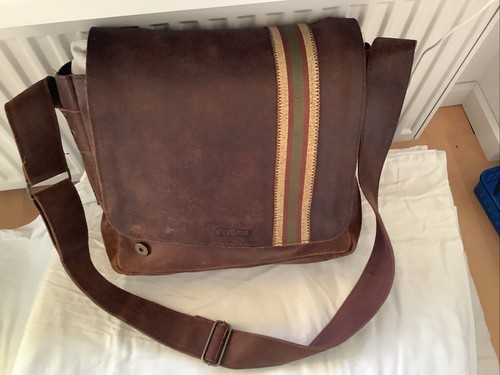 Fossil Handtasche, Schultertasche Umhängetasche, braun, Leder - Bild 3 von 9