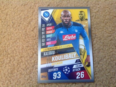 Match Attax 2019-2020 Champions Europa League Kalidou Koulibaly Defensiv Dynamo