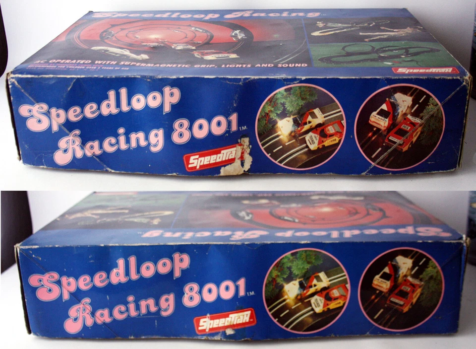 CONJUNTO DE CORRIDA VINTAGE ANOS 80 SPEEDLOOP RACING SLOT CAR SPEEDTRAX LANCIA STRATOS ARTIN! - Imagem 2 de 4