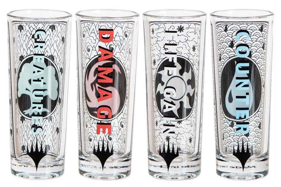 Magic the Gathering Tall Shooter Glasses - Set of 5 (2 oz. Each) - Image 2 of 2