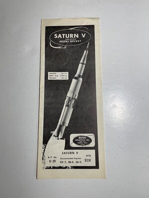 Estes  Flying Model Rocket Instructions Saturn V Semi-Scale K-39  Rocketry EX