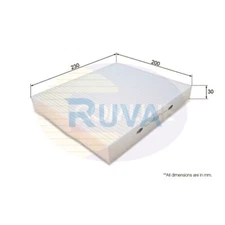 Fits Chrysler Grand Voyager 2007- + Other Models Ruva Cabin Filter