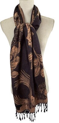 NWT HANDMADE Floral 16” x 16” Scarf #14 L987 Vintage Green Cotton Scarf .floral,flower Scarf 80 X 80 Cm  main image 3