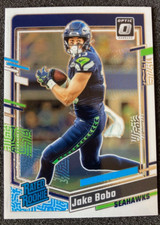 2023 Donruss Optic #288 Jake Bobo Rated Rookie RC. Seattle Seahawks.