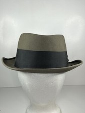 Vintage Champ Feel the Felt Kasmir Finished Gray Fedora - Men s 7 1/8 STAIN