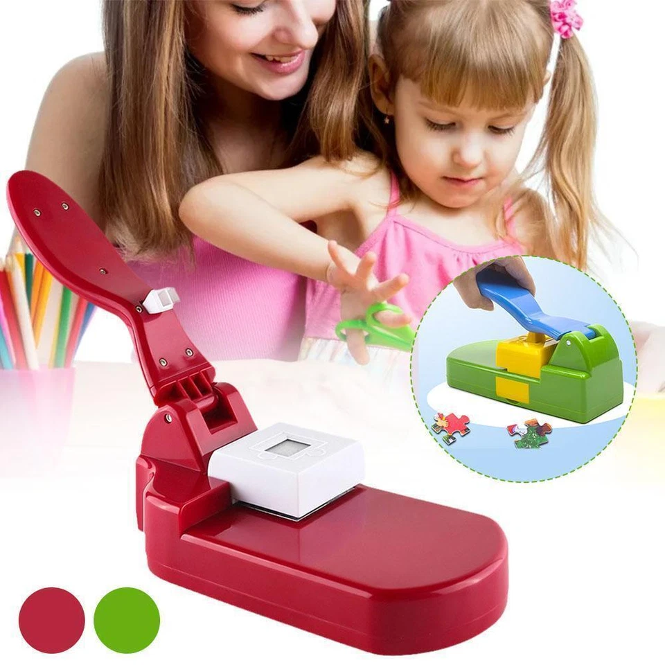 Red/Green Puzzle Maker Jigsaw Puzzle Making Machine Tool✨. Scrapbooking M8J W3D3 - Image 2 of 4