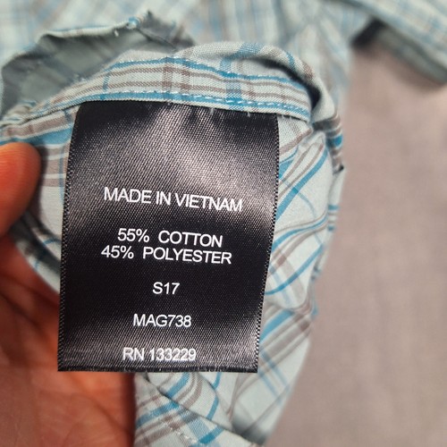 Camisa Magpul Industries Para Hombres XL Azul Gris Cuadros Botón a Presión Táctica S/S MAG738 - Imagen 4 de 8