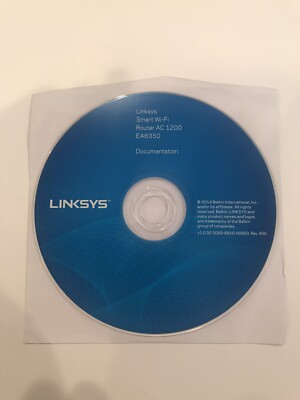 Linksys Smart Wi-fi Router AC 1200 EA6350 Documentation CD