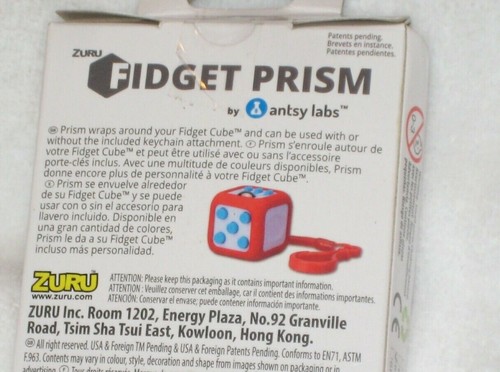 Das Original Handschmeichlerwürfelprisma von Antsy Labs - rot neu - Bild 4 von 4