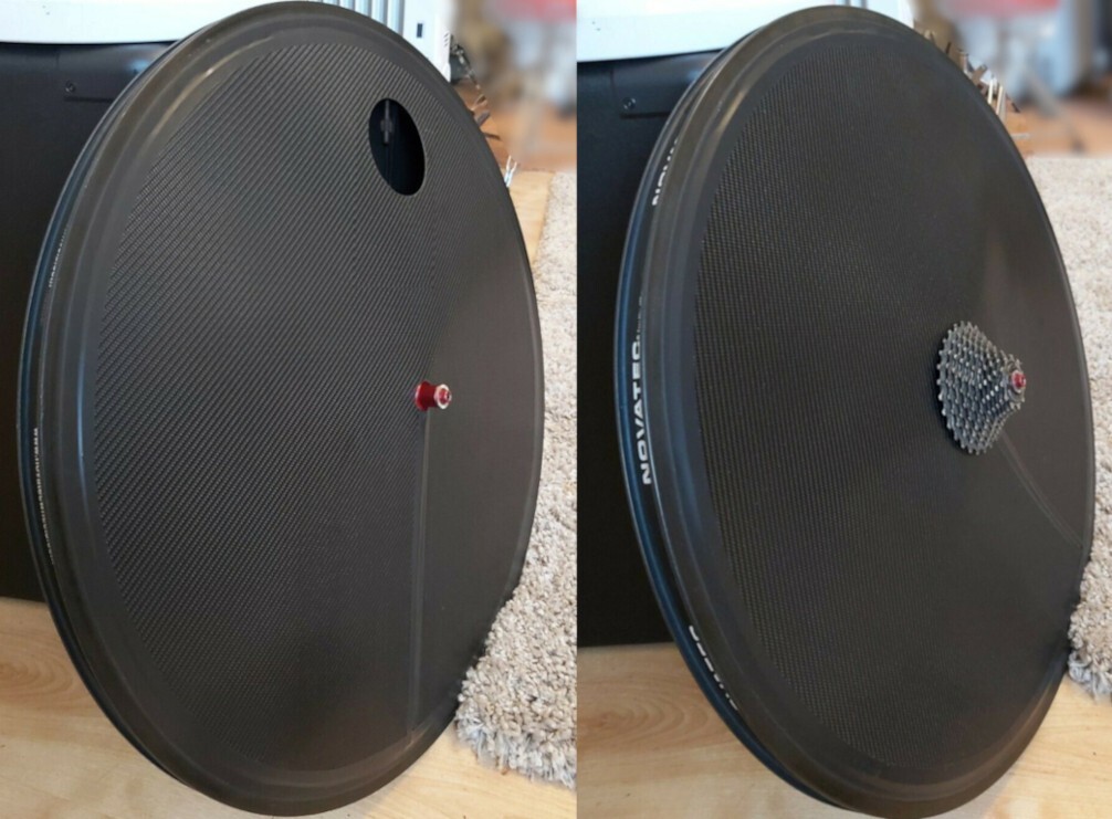 VITESSE DISC WHEEL COVERS DARK CARBON EFFECT CYCLING TIME TRIAL