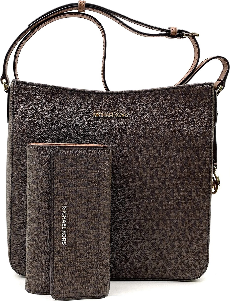 Jet set travel large logo messenger michael kors discount