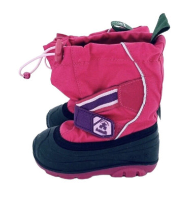 Kamik Snow Master Snowshell Pink Girls Kids Snow Winter Boots SZ 7 New SH05