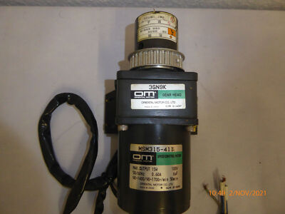 OM Oriental Motor MSM315-411 + OM 3GN9K Gear Head