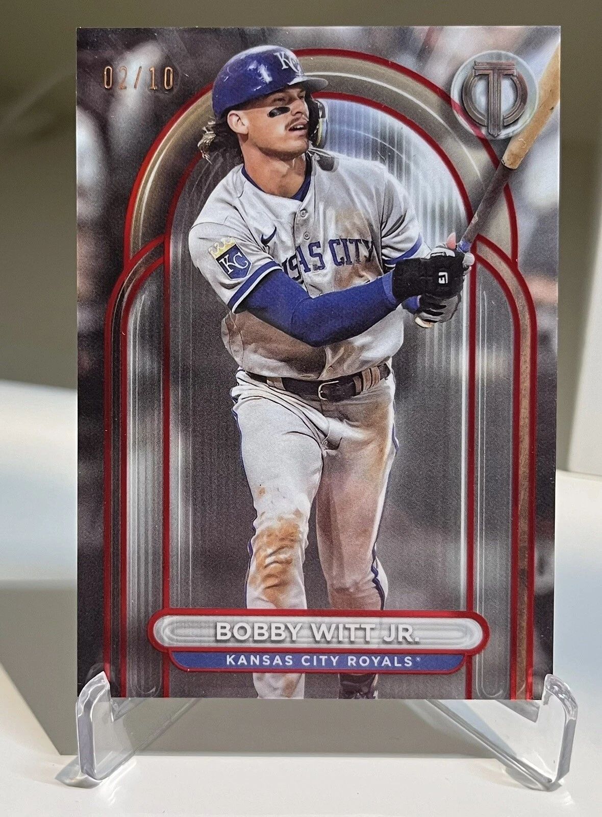 2024 Topps Tribute Bobby Witt Jr. Kansas City Royals Red Parallel 02/10