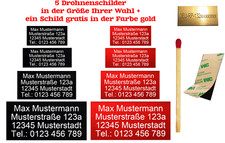 Adressschild Drohnen Kennzeichnung Plakette M...