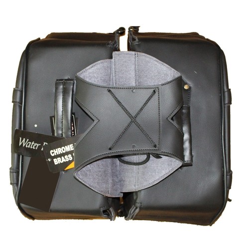 NEW 15" W x 10" H WATERPROOF SLANTED DESIGNER SADDLEBAGS w/ FOR HARLEY - DV7F - Picture 3 of 4