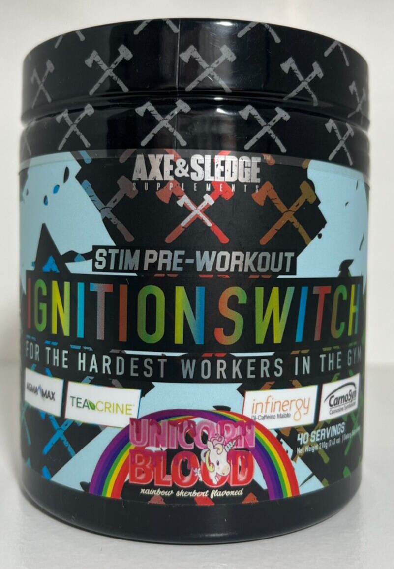 Axe & Sledge Ignition Switch PreWorkout 40 Servings Unicorn Blood