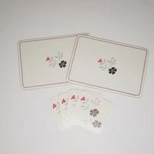 Corelle Coordinates Mandarin Flower 4 Coasters and 2 Hot Pads 6 Pc Lot