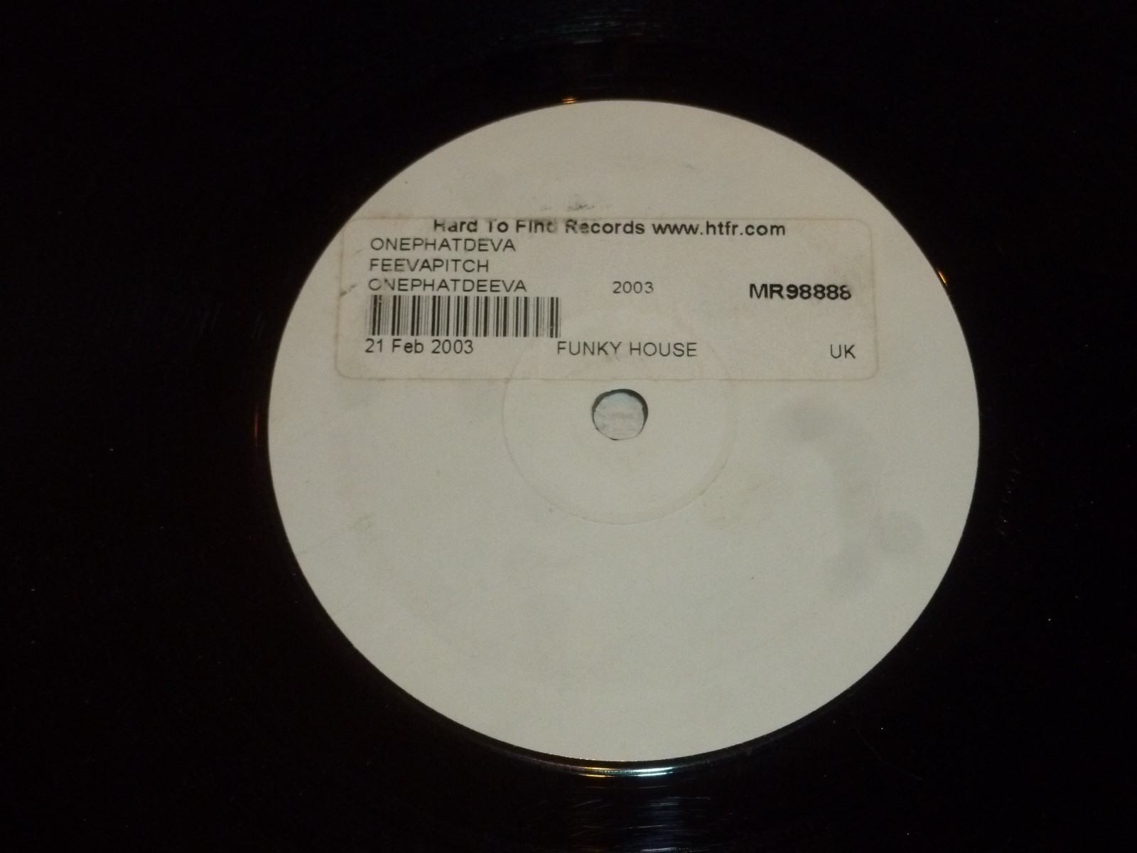 ONEPHATDEVA - Feevapitch - 2003 12" Vinyl Single - DJ PROMO