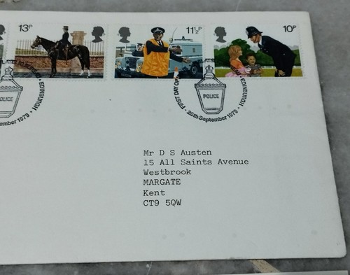UK GB 1979 Police Polis 4v Stamp FDC - Picture 5 of 8