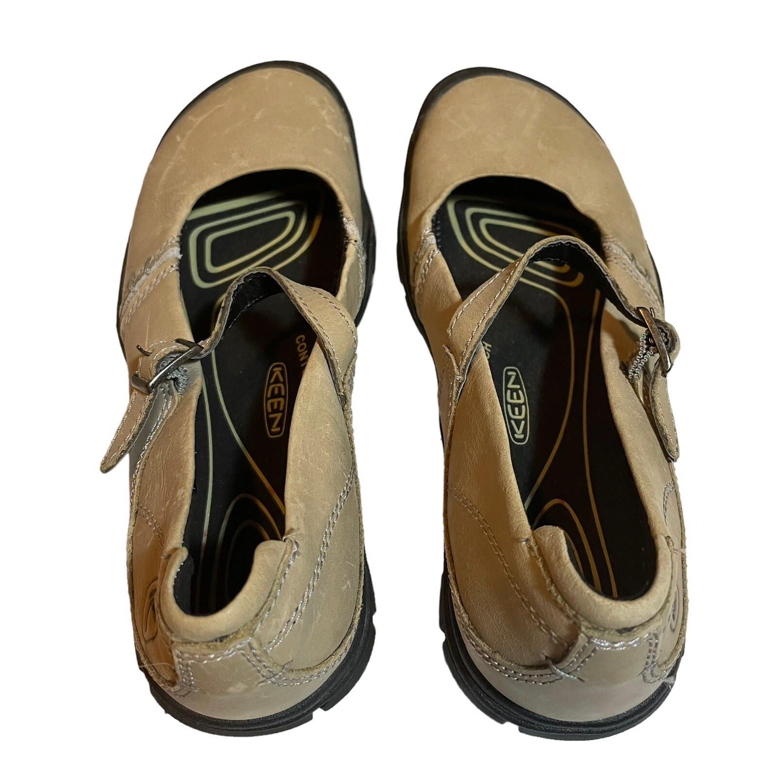 Scarpe Keen Delency Mary Jane MJ donna taglia 5 beige marrone ballerine escursionismo