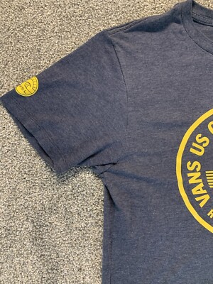 VansバンズUSOPENofsurfing＠ハンティントン記念L/STシャツM Vans T-Shirt Mens Small Blue US Open Of Surfing Huntington