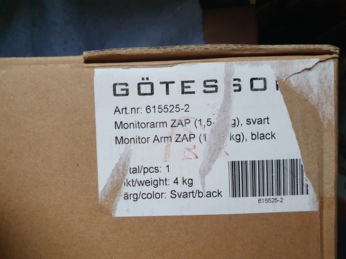 Götessons ZAP Monitor arm 360° 1.5-7 kg black desktop / office PC support mount - Photo 12/13