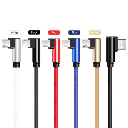Données Charge Rapide Câble Micro USB Coude 90°Tablette Téléphone Android Huawei - Photo 4/14