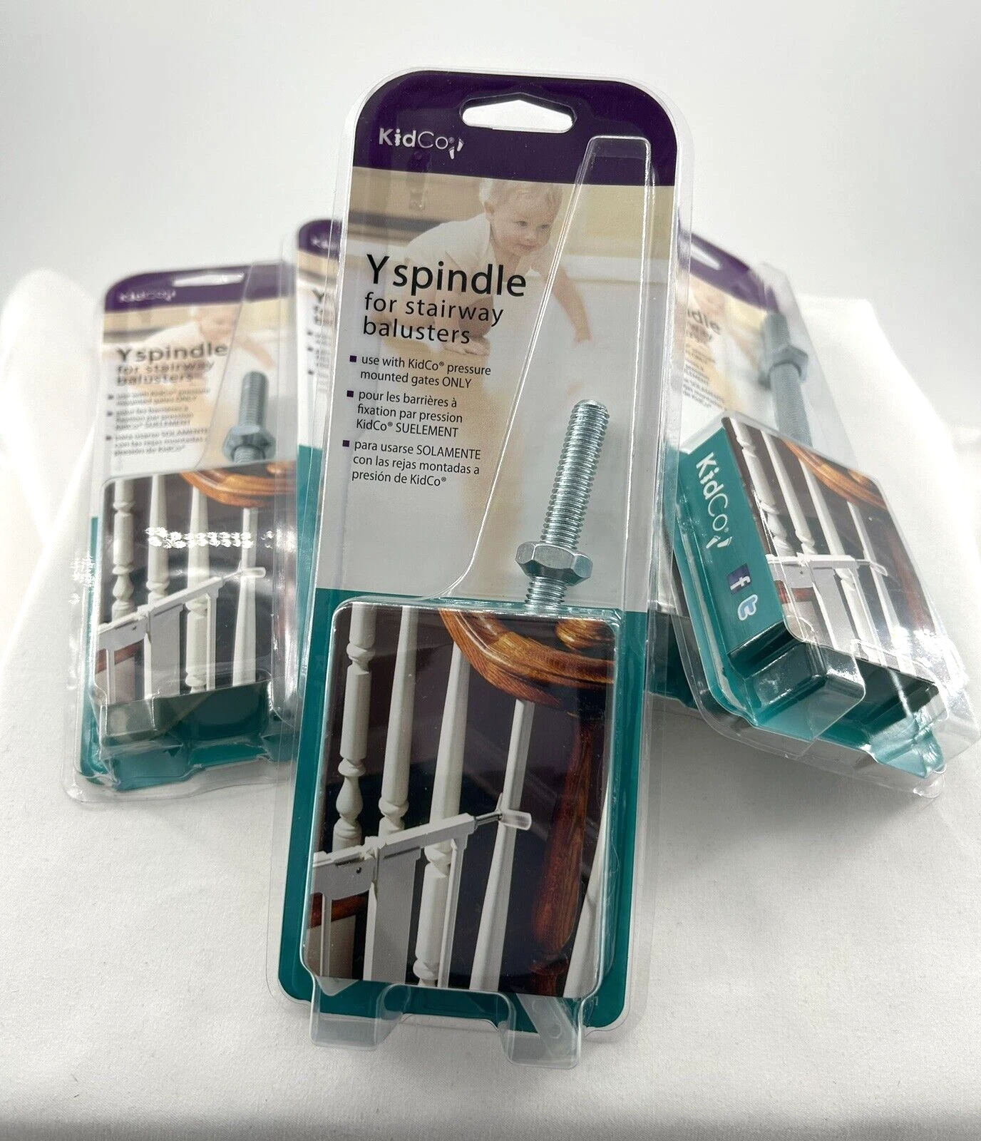 Y Spindle for Gate Installation for Stairway Balusters Pack of five by KidCo