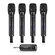 Sound Town 2.4G Hz Wireless Microphone System with 4 Handheld Mic (SWM-01U4)