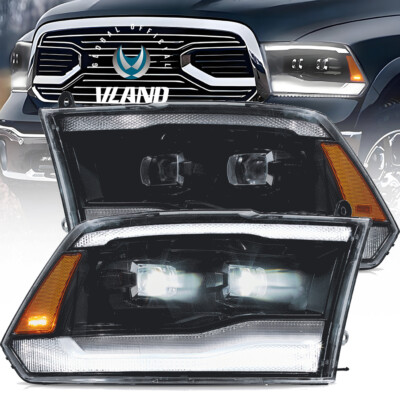 VOLL-LED Projektor-Scheinwerfer für 2009-2018 Dodge Ram 1500 2500 3500 DOT SAE