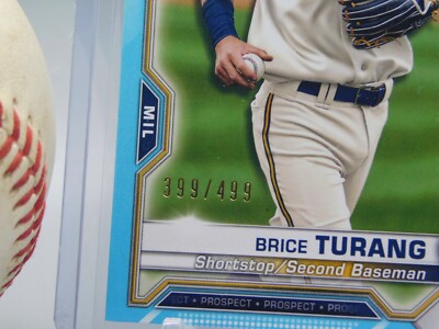 2021 Bowman Brice Turang BLUE SKY Parallel #'399/499 BP-10
