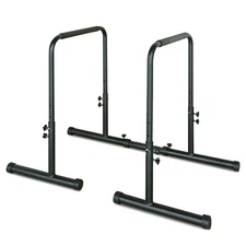Power Tower Dip Station w/Bench Pull Up Bar Stand Adjustable For Home Strength