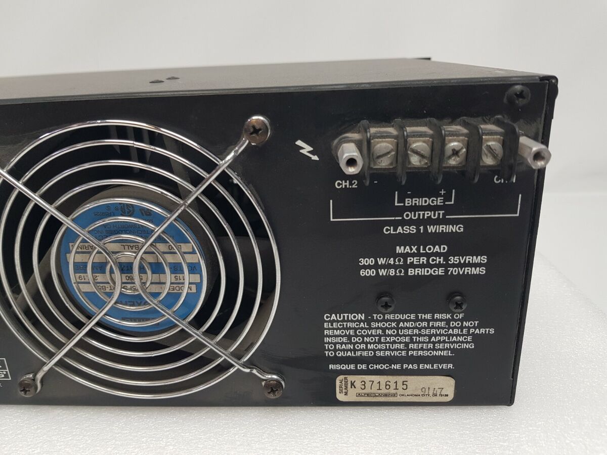 Altec Lansing Power Amplifier Model 9444B Anniversary Series Altec Lansing Power Amplifier Model 9444B Anniversary Series