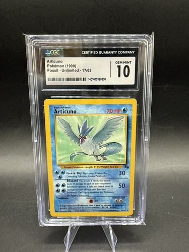 Articuno (Unlimited) graded CGC 10 for sale on eBay