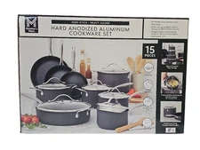 Member's Mark 15-Piece Hard Anodized Aluminum Cookware Set