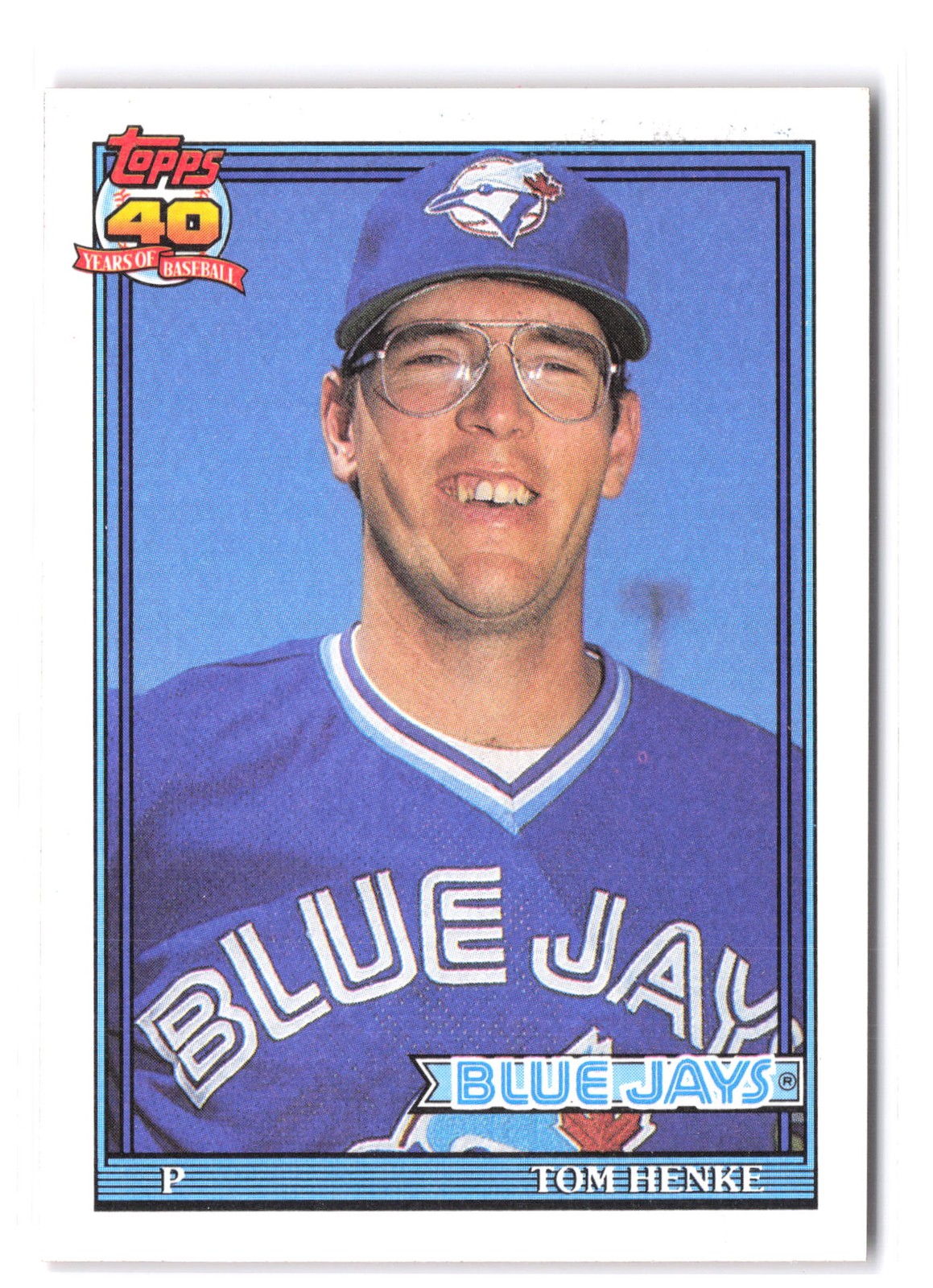 Baseball 1991 Topps Tom Henke 110 NM Base