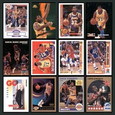 Magic Johnson Lot 12 Basketball Cards Los Angeles Lakers Set Upper Deck Fleer NM
