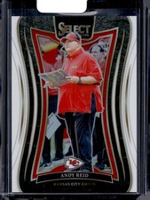 2024 Panini Select #398 Andy Reid White Prizm #/35