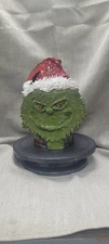 Southern Folk Art Grinch Face Jug By Melissa Herman