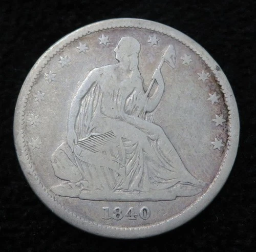 1840 Seated Liberty Half Dollar * Small Letters * Neat Old Coin * 5665