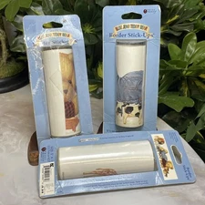 Vintage 1990s Blue Jean Teddy Bear Border Stick-Ups Lot of 3, Daisy Kingdom NOS