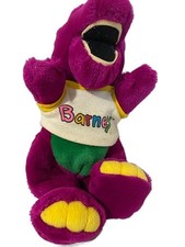 Vintage 1992 Dakin Barney The Dinosaur Plush with T-Shirt