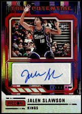 2023-24 Panini Recon #TPS-SLW Jalen Slawson True Potential Auto Red #/99 E1