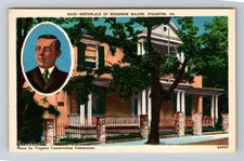 Staunton VA-Virginia Birthplace Of Woodrow Wilson Vintage Postcard Old Card PC