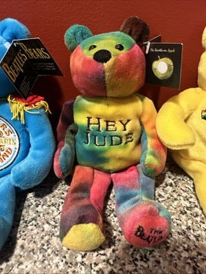 The Beatles Beanie Bears Set of 4 Apple Corps 1999 Limited Edition