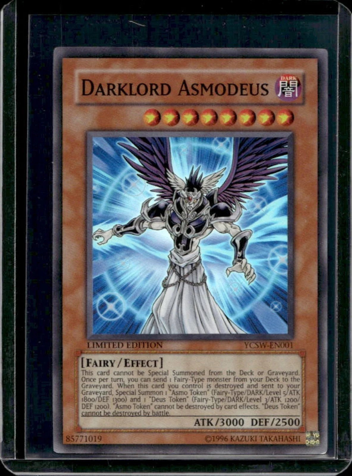 Yugioh! YCSW-EN001 Darklord Asmodeus NM